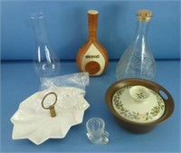 Lot of Glassware: Norwegian NORGE Covered