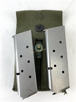 LOT/2 SHOOTING STAR 1911 MAGS (SS) w/MAG POUCH
