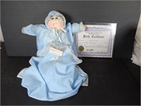 Heath Erskin Little People Doll w/ Birth Certifica