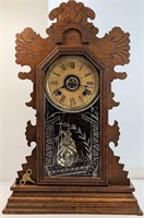 Asonia Ginger Bread Clock w/ Key (Working)