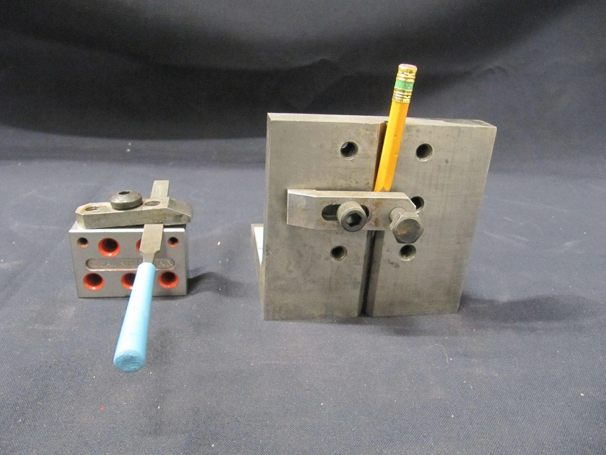 4" ANGLE PLATE  & FILE BLOCK WITH CLAMPS