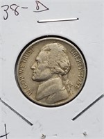 High Grade 1938-D Jefferson Nickel