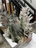 Christmas Decorations - 3 Mini Christmas Trees