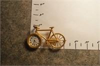 Vintage Gold Desk Top Bicycle Clock