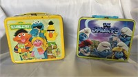 Sesame Street  & The Smurfs Lunchboxes