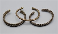 Multi-Metal Brass Copper Iron Cuff Bracelets
