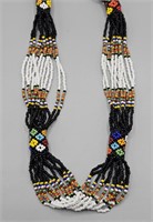 Multicolor African Tribal Seed Beads Necklace
