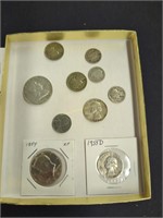Us Coins As Shown. Silver Half Dollars Quarters,