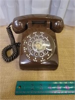 1981 ITT Chocolate Brown Rotary Phone