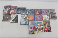 Lot Of (16 ) Various Cds And VHS Movies