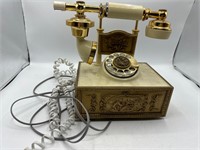 Vintage French Victorian ornate rotary phone