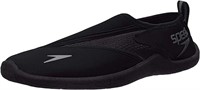 $45-Speedo Men's 11 Surfwalker Water Shoe, Black 1