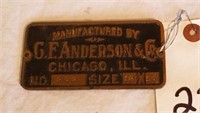 G.G. Anderson &  Co. Chicago, ILL Emblem