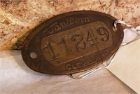 Oval Brass Emblem Van Dorn w/ 11249 Cleveland