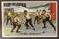 HOCKEY: Rare Victorian UHLMANN Coffee Card (1900)