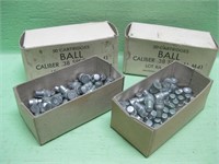 Two Partial Boxes38 Caliber Bullets - 125 Total