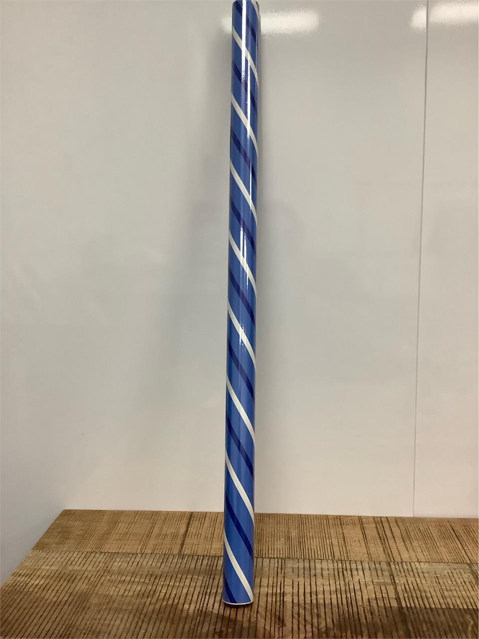 $5  blue stripe holiday gift wrap 25sq ft
