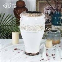 Vintage Flower Ceramic Vase x2