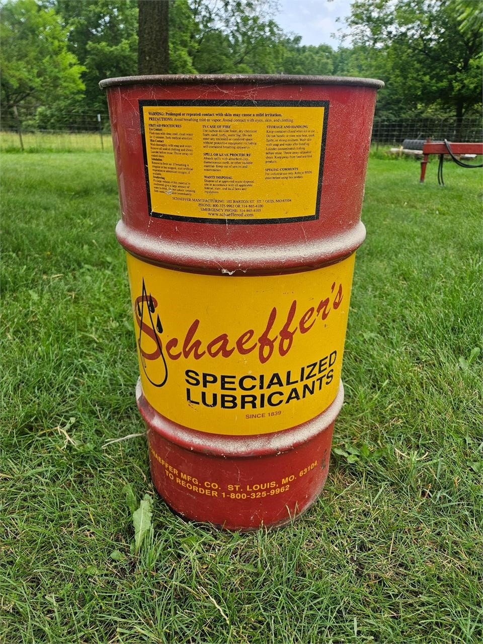 Schaeffer Grease Drum