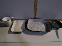 4 enamelware items