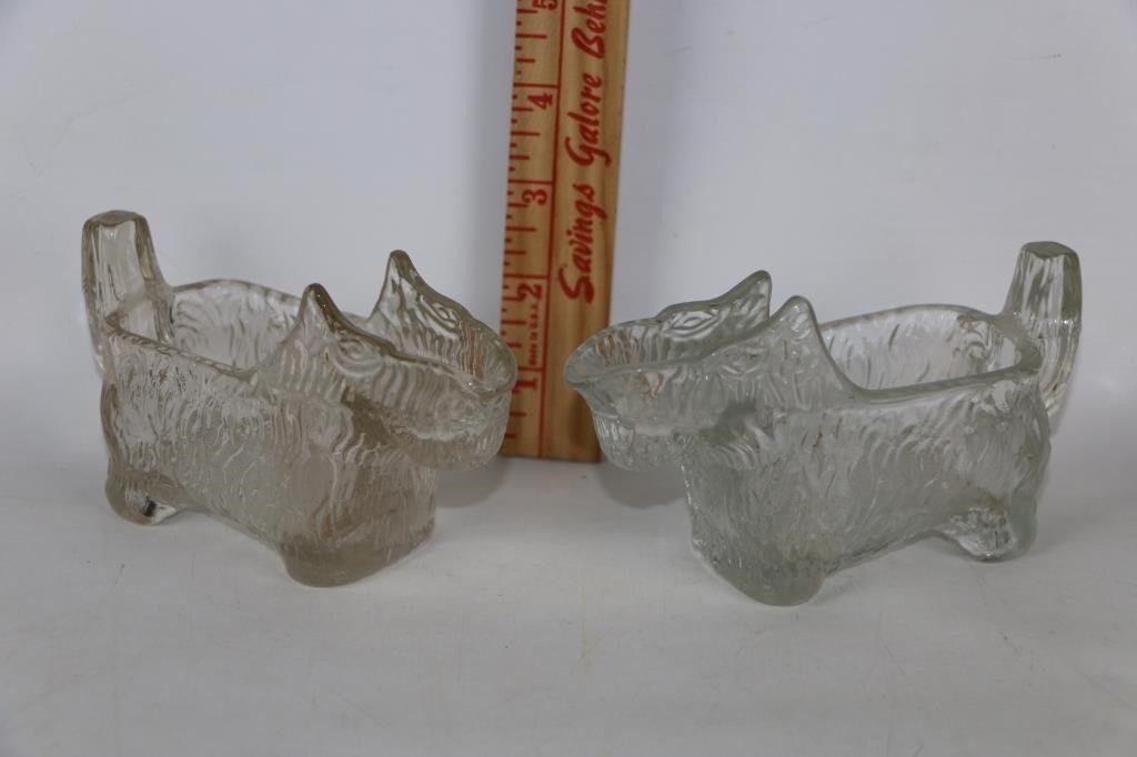 2 VIntage Scotty Dog Candy Containers