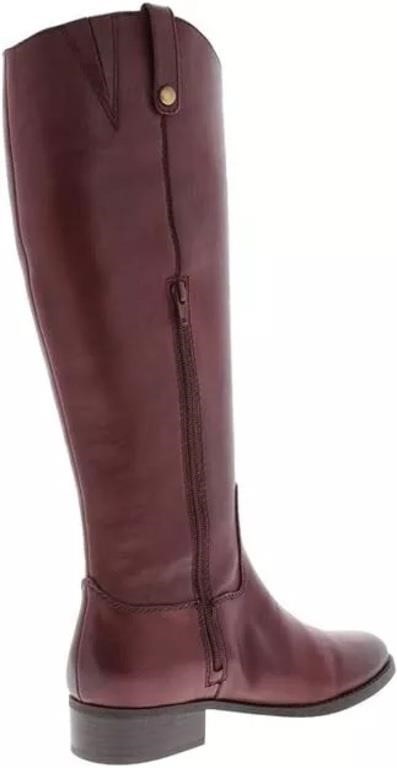 Fawne Leather KneeHigh Riding Boots Merlot Size 6M