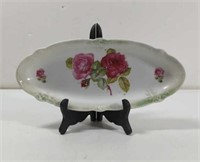 Vintage Oval Rose's Serving Dish Made in Germany