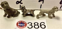 3 - PEWTER DOGS