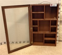 WOOD WALL DISPLAY CASE