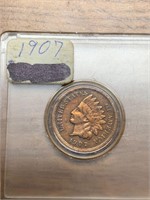 1907 One Cent Indian Head Penny