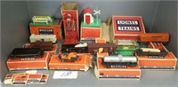 11 Lionel train cars, etc incl. #3462, 3656, 2456,