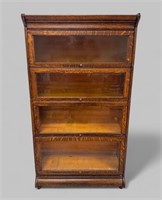 EARLY 20th CEN. QUARTER CUT OAK BARRISTER BOOKCASE