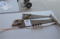 Vintage Saws and Hand Drill