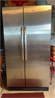 KENMORE STAINLESS REFRIGERATOR & FREEZER