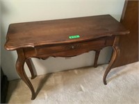 38 in. Wide sofa table w/ drawer & coat rack