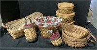 Collection Of Longaberger Baskets.