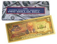 Authentic Donald trump 2 dollar bill