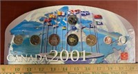 Canadian 2001 Coin Set-8 Coins-Mint-B.U