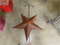 Metal Star & Shepherds Hook