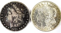 Morgan Silver Dollars (1879-s & 1921-d) (2)