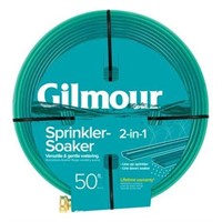 Gilmour 3 Tube Sprinkler Hose 50   Green  1 Each