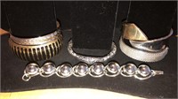 Six Beautiful Costume Jewelry Bracelets