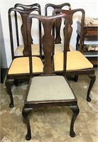 Five Vintage Dining Chairs