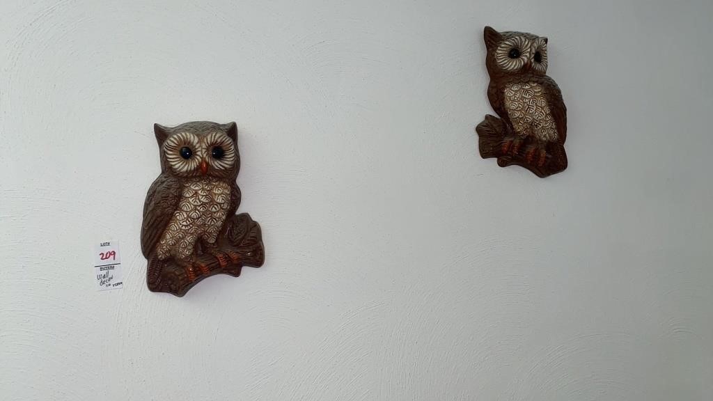 Owl wall hangings, flower picture, hanging flower