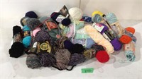 Assortment of yarn.