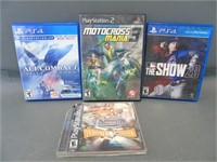 PlayStation, PS2 and PS4 Games and PS2 Memory Card