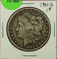 1901-S Morgan Dollar F