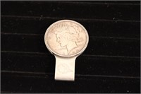 1922 Peace dollar money clip