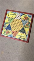 Vintage Chinese checkers board one sided