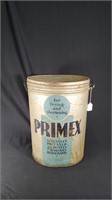 Vtg Primex Pure Vegetable Shortening Can